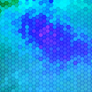abstract geometric hexagon background © green_flame
