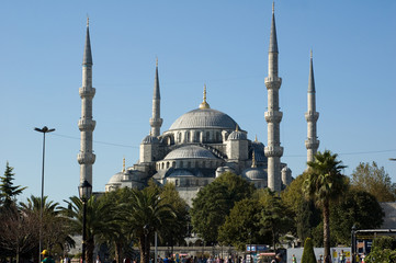 Obraz premium La moscea blu di Istanbul in Turchia 