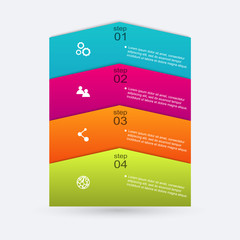 Vector colorful info graphics for your business presentations.