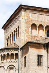 Fototapeta premium detail of Parma Cathedral, Emilia-Romagna, Italy