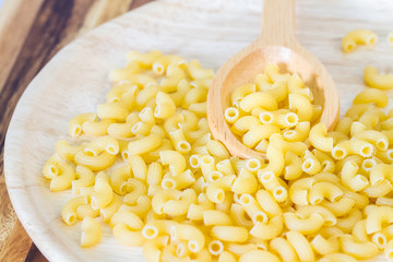 raw macaroni pasta