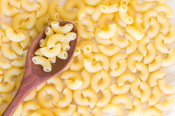 raw macaroni pasta