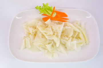 raw tripe ready to be grilled