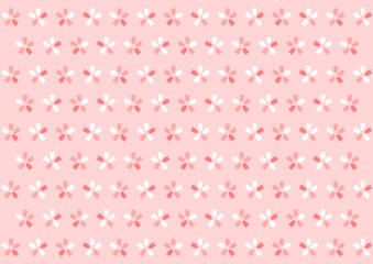 桜の花模様の背景イラスト