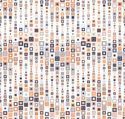 Fototapeta premium Wavy Seamless Pattern composed of geometric elements