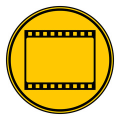 Fototapeta premium Film strip button.