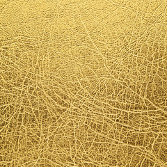 close up shot of gold leather texture background in square ratio