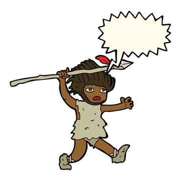 recommend clip art: cartoon caveman with speech bubble