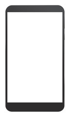 Touch screen cell phone with white screen.
