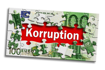 Geldschein Korruption