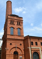 Zabytkowa fabryka w mieście Łodzi