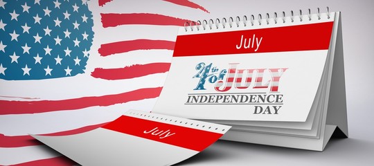 Composite image of independence day graphic