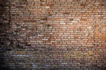 Poster Mur de briques fond de mur de briques rouges