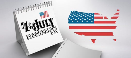 Composite image of independence day graphic