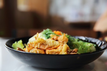 Soft shell crab salad