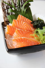 salmon sashimi