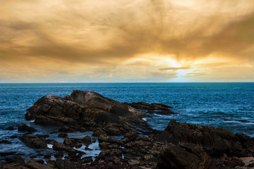 Beautiful nature colorful sky