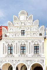 renaissance house in Telc, Czech Republic