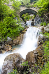 waterfall near Sambuco, Piedmont, Italy