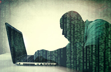 Hacker in the action