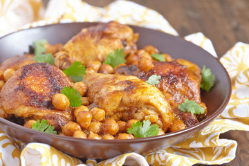 Curry Chicken With Chickpeas