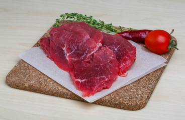 Raw beef