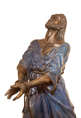 Granada - The bronze statue Christ in the bond