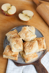 Puff pastry with apple.