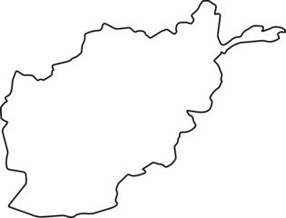 Map of Afghanistan Vector Map - obrazy, fototapety, plakaty