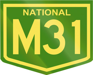 Australian National Highway shield with number M31