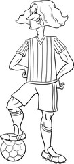 football player coloring page