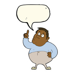 cartoon man asking question with speech bubble