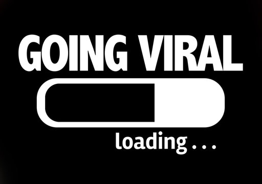 Progress Bar Loading with the text: Going Viral