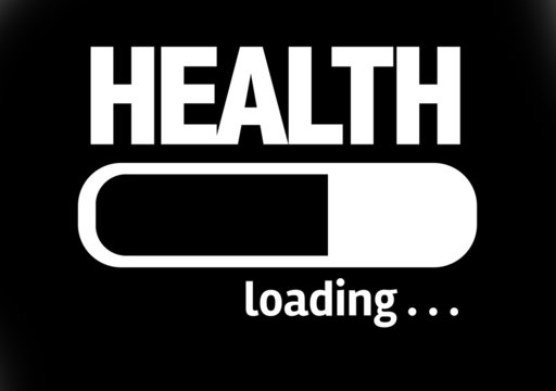 Progress Bar Loading with the text: Health