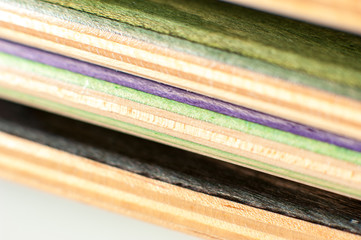 Macro detail of skateboard decks