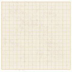 Graph paper white grunge with orange cells