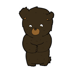 cute cartoon black bear