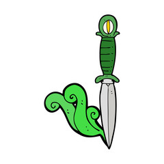 cartoon mystic dagger