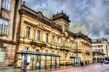 Fototapeta premium Buildings in the city centre of Preston, England
