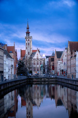 Fototapeta premium Easter Sunrise, Church of Our Lady Bruges