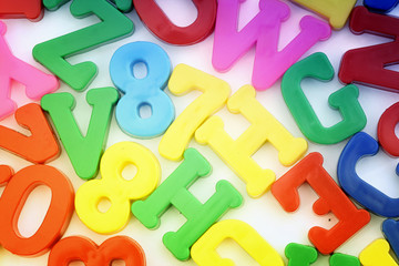 Close-up of letters