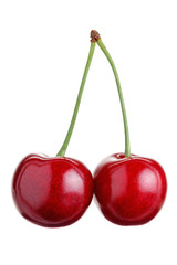 Cherry on a white background