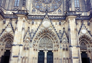 Obraz premium St. Vitus's Cathedral Main Entrance