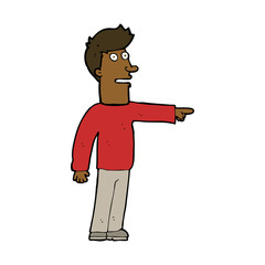 cartoon man pointing