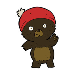 cute cartoon black bear