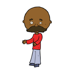 cartoon man with mustache
