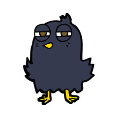 funny cartoon bird