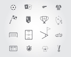 Set of Soccer Icons