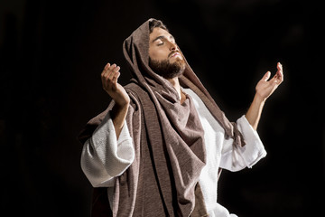 Fototapeta na wymiar Jesuschrist praying