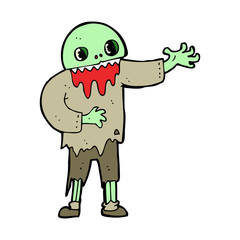 cartoon spooky zombie
